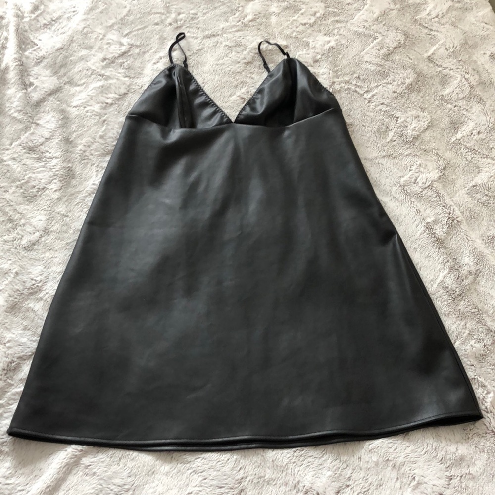 Leather dress